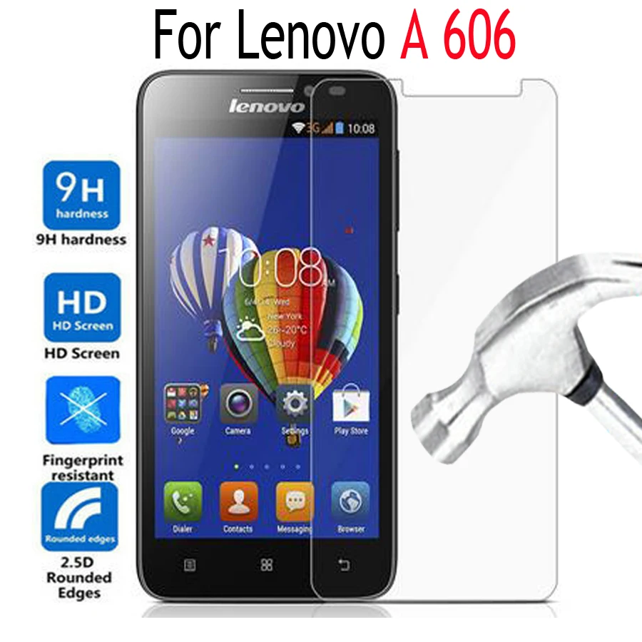 

Tempered Glass Film For Lenovo A606 Screen Protector Cover For Lenovo A606 a606 A 606 Mobile Phone Protective Film Case