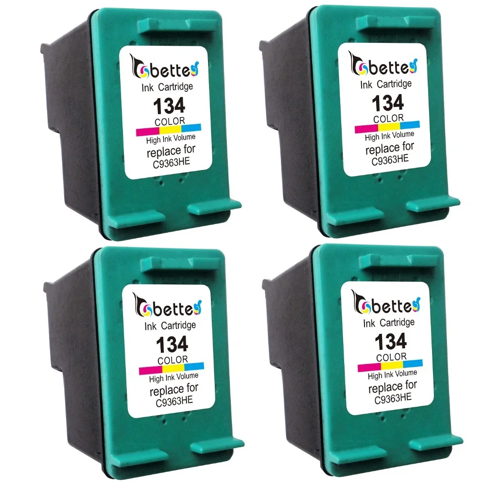 

4PK, Ink Printer Cartridges for HP 134 hp134 C9363HE Deskjet 6940 6940dt 6943 6980 6980dt 6980xi 6983 6988 6988dt 6988xi D4145