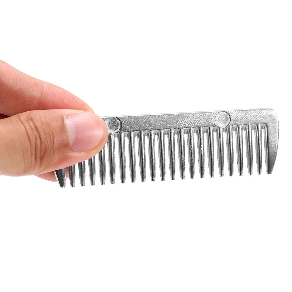 Pettine Per Cavalli In Alluminio - Per Criniera E Coda, Toelettatura Professionale - Foto 6