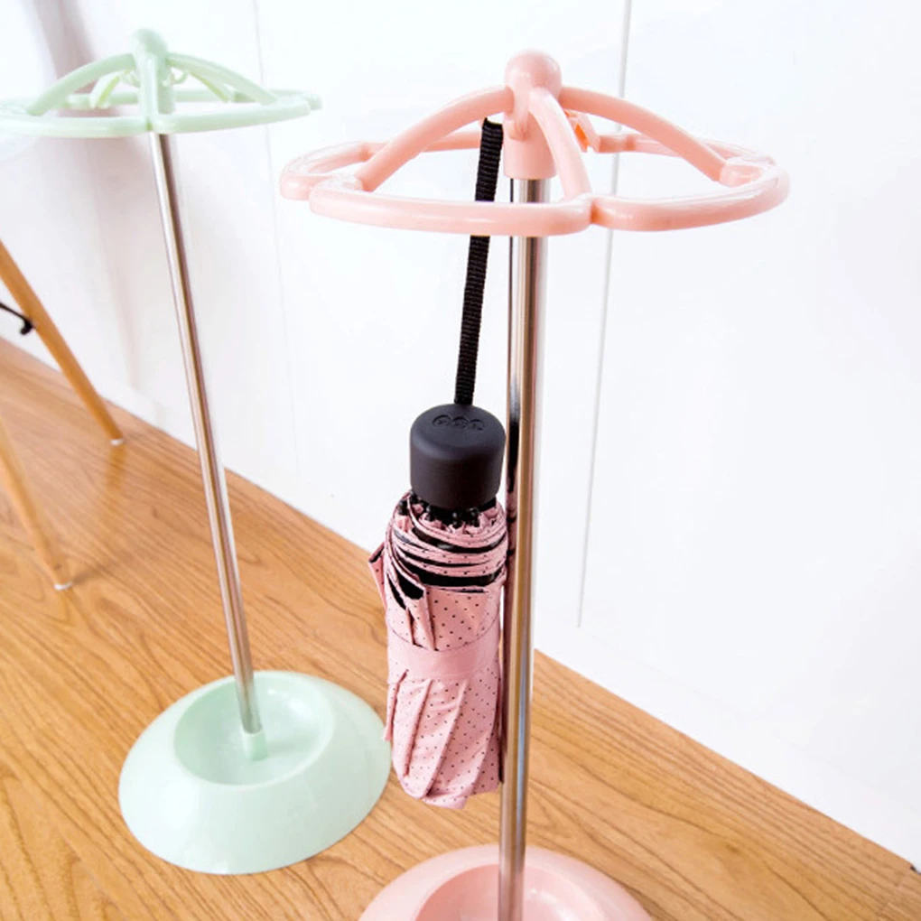

Stainless Steel 5 Holes Umbrella Stand Draining Water Dry Umbrellas Storage Rack Holder Shelf