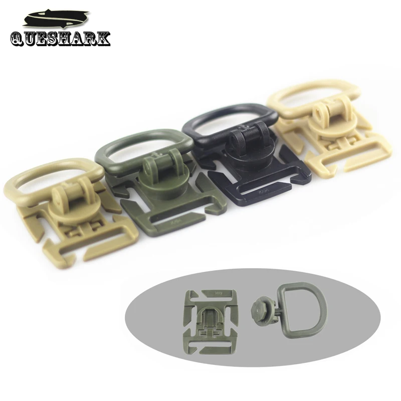 10Pcs/Lot 360 Rotation D Ring Molle Tactical Backpack Buckle Sternum