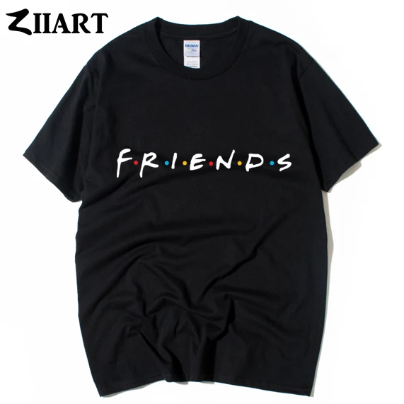 

friends tv show logo letter alphabet couple clothes man boys male o-neck short-sleeve T-shirt