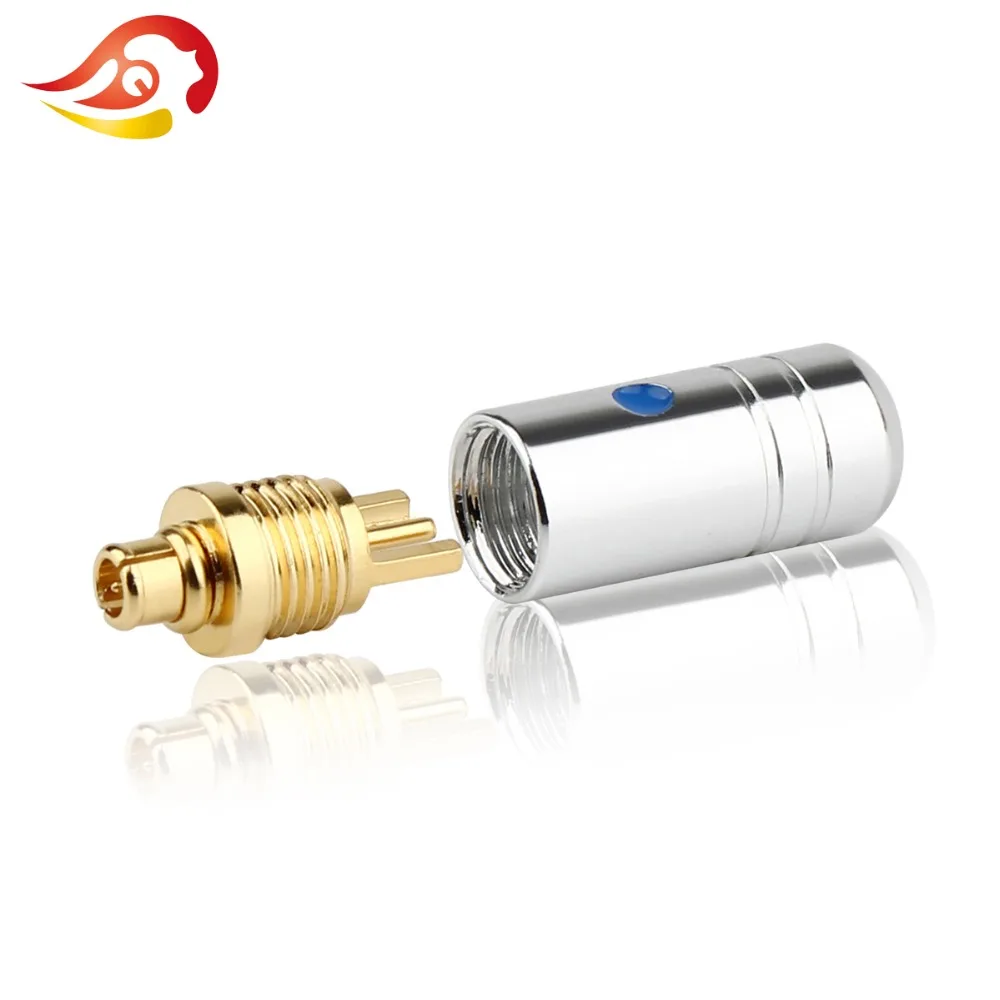 QYFANG Earphone Pin MMCX Plug Audio Jack Gold Plated Copper DIY Custom Splice Adapter For N5005 FD01 SE846 W60 Headphone Plugs