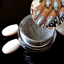 Блестящая голографическая Лазерная блестящая Радужная пудра Bling 1 г, хромовые пигменты для маникюра, волшебный вид под светом N103