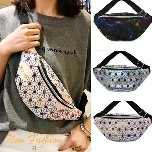 

2019 Modern Women Waist Belt Bag Diagonal Fanny Pack Shoulder Chest Bags Chain Zipper PU Leather New Fashion
