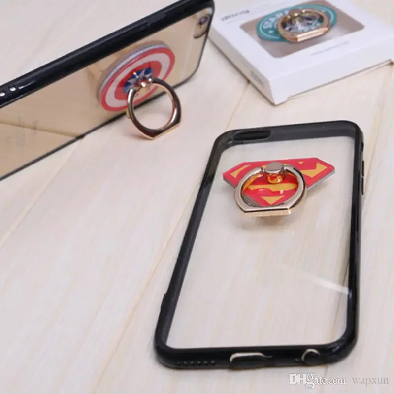 Universal Finger Ring Holder for iPhone Samsung Xiaomi Desktop Stand Marvel Ironman Batman Car Mount mobile phone holder Universal Finger Ring Holder for iPhone Samsung Xiaomi Desktop Stand Marvel Ironman Batman Car Mount mobile phone holder