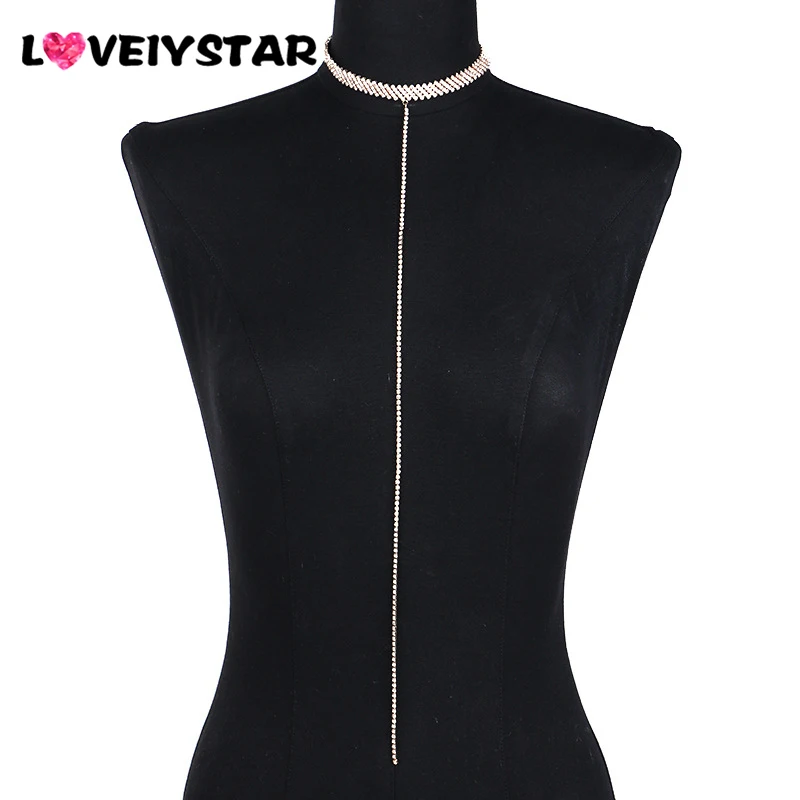 Loveiystar New European Style Women Necklace Jewelry Luxury Rhinestone Sexy Short Choker Statement Accessories JY7090 | Украшения и