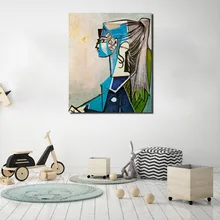 Sylvette By Pablo Picasso Wall Art Canvas Poster And Print Canvas Painting Decorative Picture For Office Living Room Home Decor