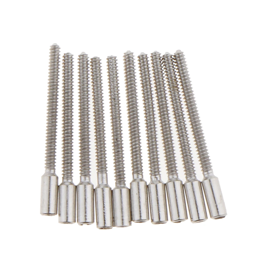 10 Pieces Winding Stems for Wrist Pocket Watch Replace 11.5mm Length Watchmaker