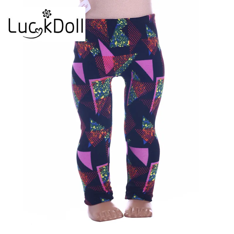 Luckdoll красивые штаны и леггинсы подходят 18 дюймов американский и 43 см детская кукла одежда аксессуары, игрушки для девочек, поколение, подарок на день рождения