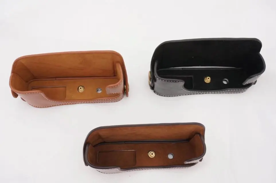 

Camera Hard Half Cover Case Bag Protector Pouch for sony RX1RII Coffee Brown Black