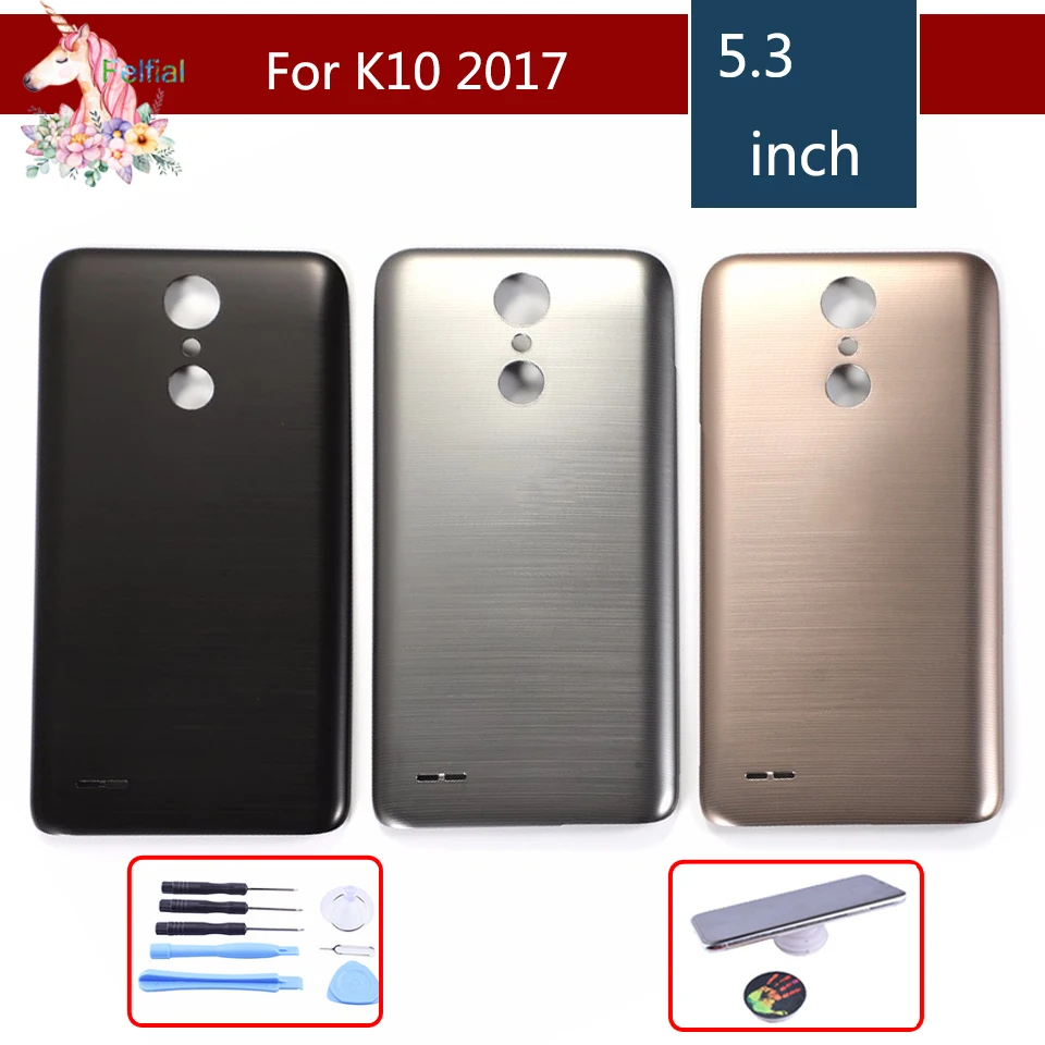 10 шт./лот для LG K10 2017 M250 LG-M250 M250N M250E M250DS Корпус Крышка батарейного отсека задняя