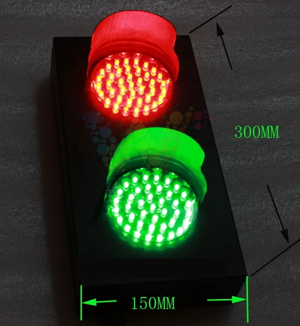 Мини-светильник из нержавеющей стали 100 мм AC 85-265V Красный Зеленый Детский дорожный сигнальный светильник