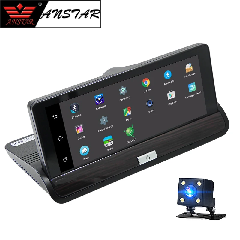 

Anstar 7" Android WIFI 3G Rearview Mirror Smart Car DVR Camera GPS Car Video Recorder Auto Dashcam Dual Lens 1080P Car Camera
