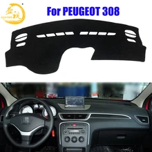 Easysee крышка приборной панели Pad Dashmat коврик с рельефом от солнца шахматная доска ковровые покрытия для PEUGEOT старый 308