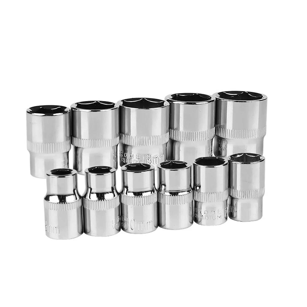 Medium Hexagon Wrench Socket Set 3/8 (10MM) inch socket Adapter 6MM-22MM shock heads