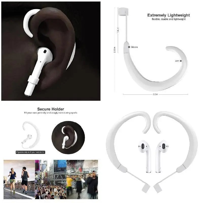 

1 Pair Strap Wireless Ear Hanging Hook Accessories Holders for Airpods XJ66