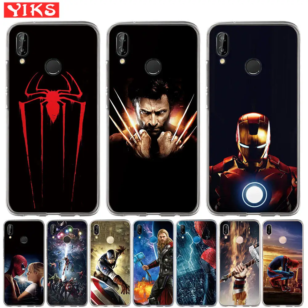 

Soft Silicone Original Phone Case For Huawei Mate 9 10 20 P8 P9 P10 P20 Lite Plus Pro 2017 Cases Marvel Avengers Heros Etui