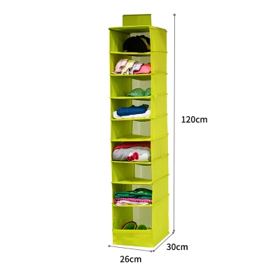 Washable Color Organizer Collection Hanging Accessory Shelves, 9-Shelf Shoes Organizer, Hanging Closet Organizer Storage Bag (14)