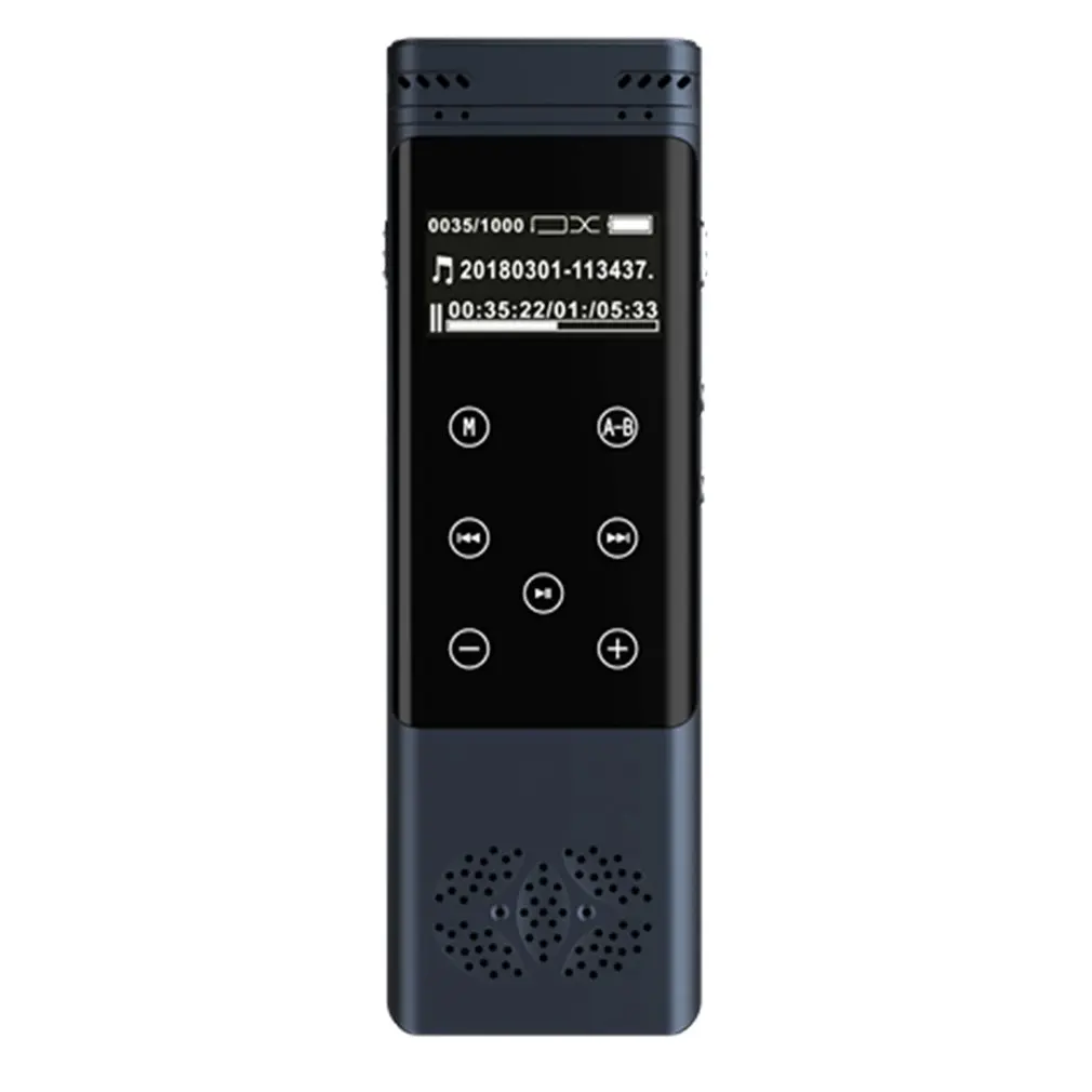 

Touch Screen Control 3D Screen Voice Recorder Rechargeable LCD Digital Audio Sound Recorder Noise Reduction Player