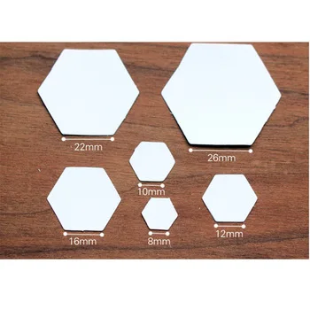 100Pcs/Lot Hexagon Paper Quilt Template Grandmother