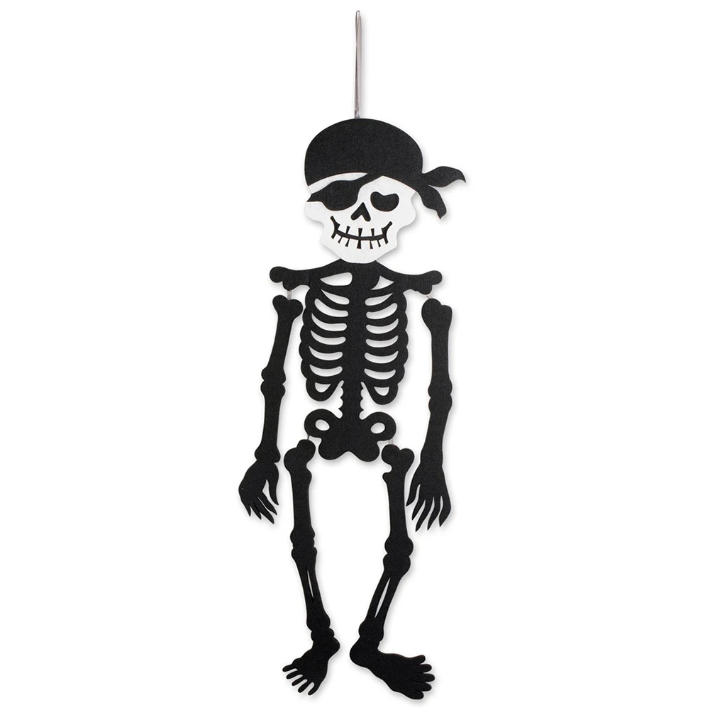 

Halloween Skeleton Non-woven Hanging Decoration Durable For Door Wall Window Home E2S