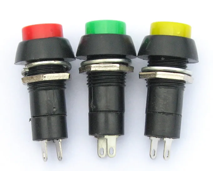 

PBS-11A (with lock) PBS-11B (without lock) 12mm Push Button Switch Latching Momentary Switch