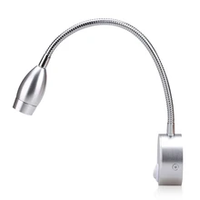 Промо-акция! 3 Вт светодиодный настенный светильник Точечный светильник потолочный Точечный светильник прикроватная лампа для чтения Регулируемая лампа, диаметр лампы: 25 мм