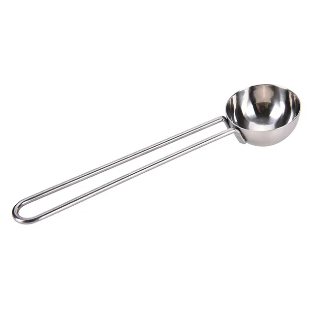 Best Price Long Handle Measuring Stirring Tea Bean Spoon Stainless Steel Coffee Scoop Ground Coffee Tea Measuring Scoop