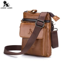 Повседневная поясная сумка из натуральной кожи унисекс Маленькие Мужские поясные сумки на молнии поясной кошелек для туризма из коровьей кожи многофункциональный