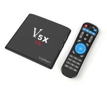 Android 6.0 Smart TV Box Amlogic S905X Quad Core 64bit 1GB 8GB Mini PC 4K 3D Streaming Media Player V5X Set Top Box 2017 Newest