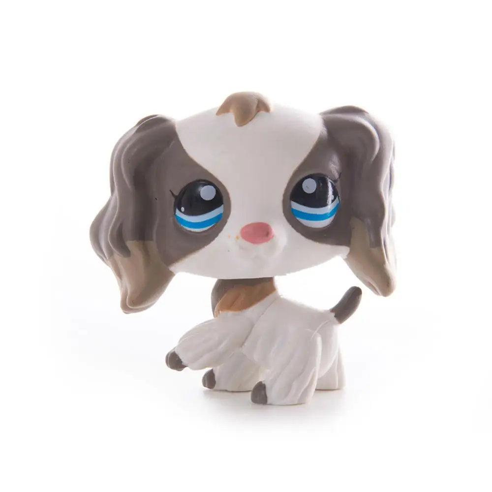 

New rare LPS pet dog #1963 green brown eyes lps Pubby dog cocker spaniel mini action cute loose body children's best gift