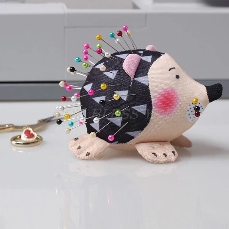 HTB1gGjMXRSD3KVjSZFqq6A4bpXaT Hedgehog Shape Cute Sewing Pincushion with Soft Cotton Fabric Pin Cushion Pin Patchwork Holder Arts Crafts Sewing Needle Holder Mallzona