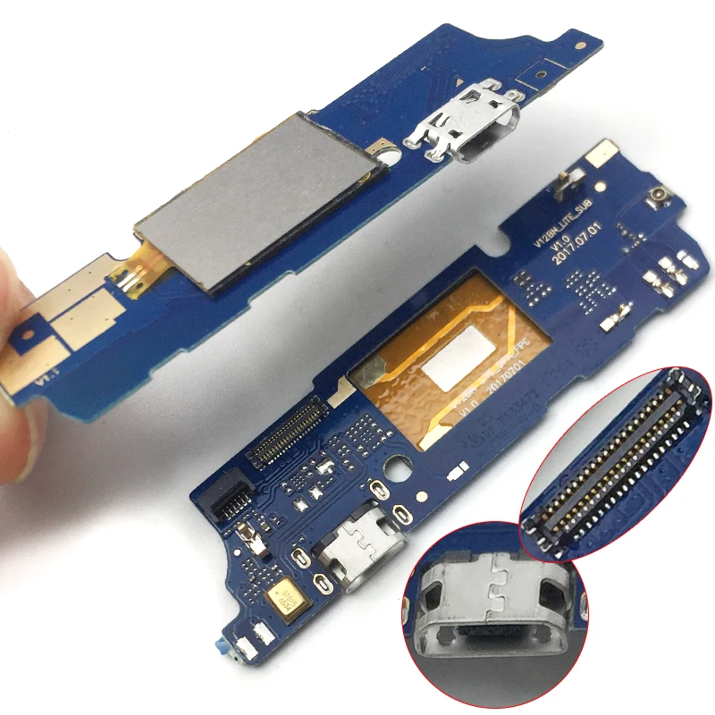 

New For Wiko View Dock Connector Micro USB Charger Charging Port Flex Cable Microphone Board