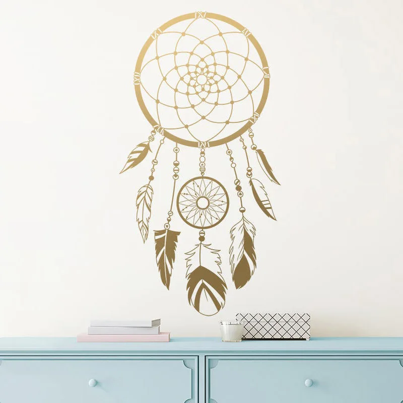 

Dream Catcher Wall Decal - Vinyl Wall Decal, Nursery Decal, Boho Wall Decor, Gift for Her, Wall Sticker, Kids Room DecalA13-017