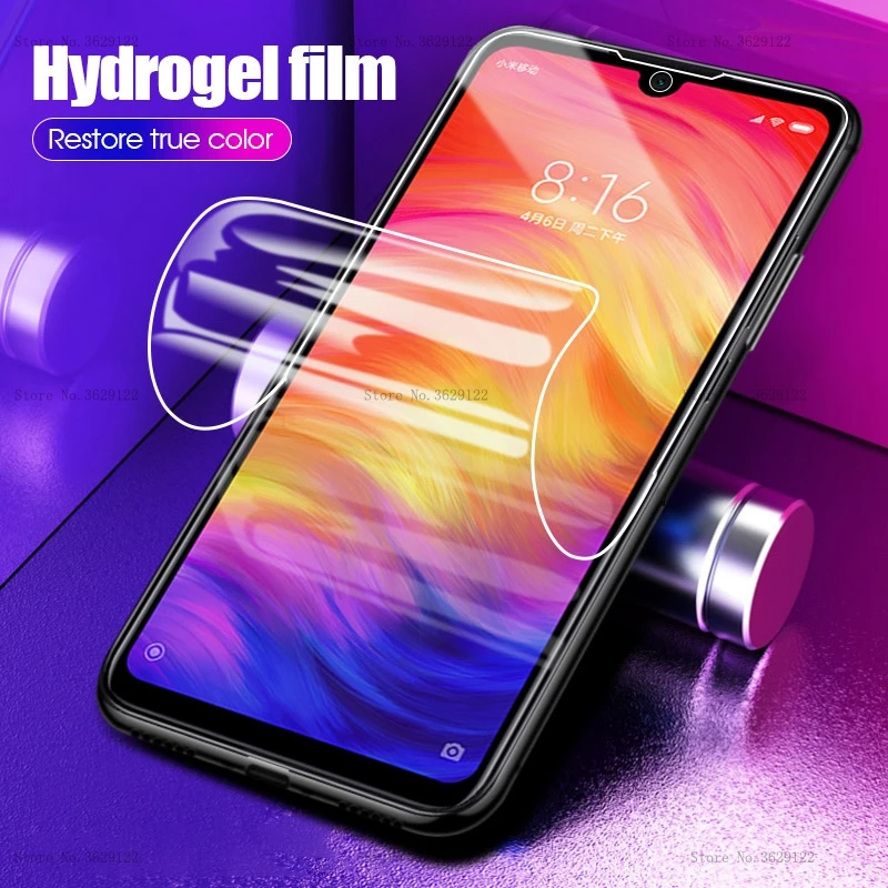 

Full Protective Hydrogel Soft Film On The For Redmi 7 6 6A Note 7 6 Pro Screen Film For Xiaomi Mi 8 9 SE Mi9 Mi8 Film Not Glass