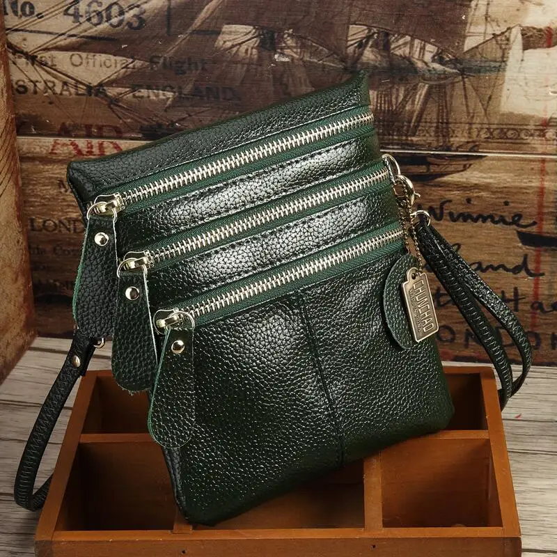 CHUNCHAO сумки новые кожаные сумки через плечо модная сумка кожаная маленькая сумка дикая маленькая посылка Прямая с фабрики - Цвет: Зеленый