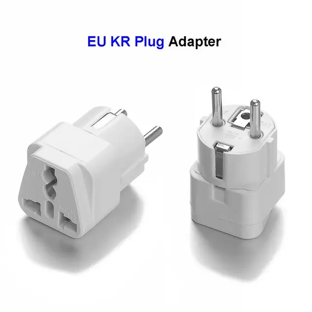 Universal European EU KR Plug Adapter AU UK American US To EU Euro