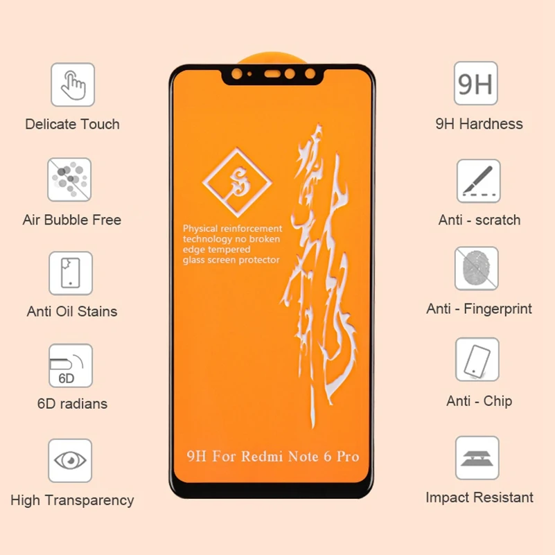 6D чехол Стекло для Xiaomi mi 9 8 A2 Lite mi 9t CC9 A1 Экран протектор for Xiaomi Mi 9 Pro 9t Xiomi Redmi K20 7 7a 8 8A 5 Plus Note 6 Pro закаленное Стекло