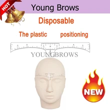 100 шт. одноразовые бровей правитель Стикеры для Microblading татуировки