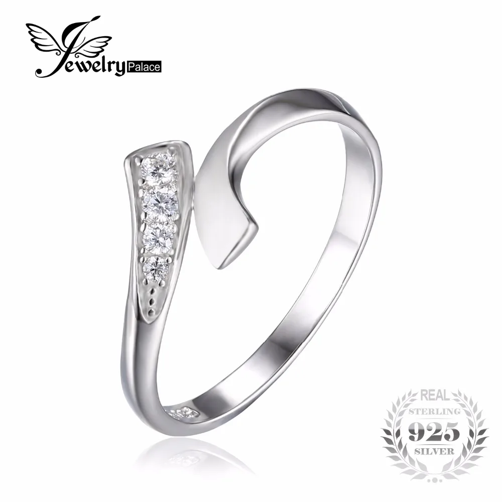 jewelrypalace double row wrap round cubic zirconia wedding promise ring for women pure 925 sterling silver jewelry simple ring - Wedding Ring Wraps jewelrypalace double row wrap round cubic zirconia wedding promise ring for women pure 925 sterling silver jewelry simple ring - Wedding Ring Wraps