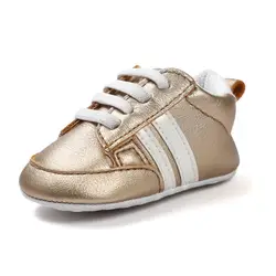 Золотой цвет малыша обувь bay обувь для малышей moccassins детская обувь 0 ~ 18mont. CX27C