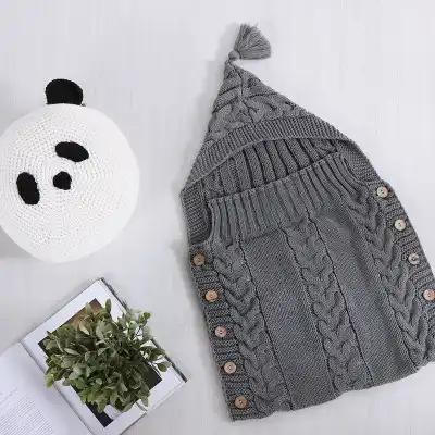 50 80cm Big Knitted Baby Blanket Newborn Swaddle Wrap Infant Girl Boys Knit Crochet Cotton Sleeping Bag Winter Sweater Swaddling 50 80cm Big Knitted Baby Blanket Newborn Swaddle Wrap Infant Girl Boys Knit Crochet Cotton Sleeping Bag Winter Sweater Swaddling