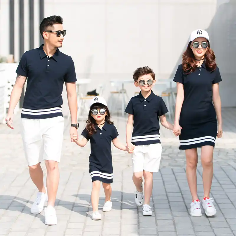 Matching polo outfits for family Clearance