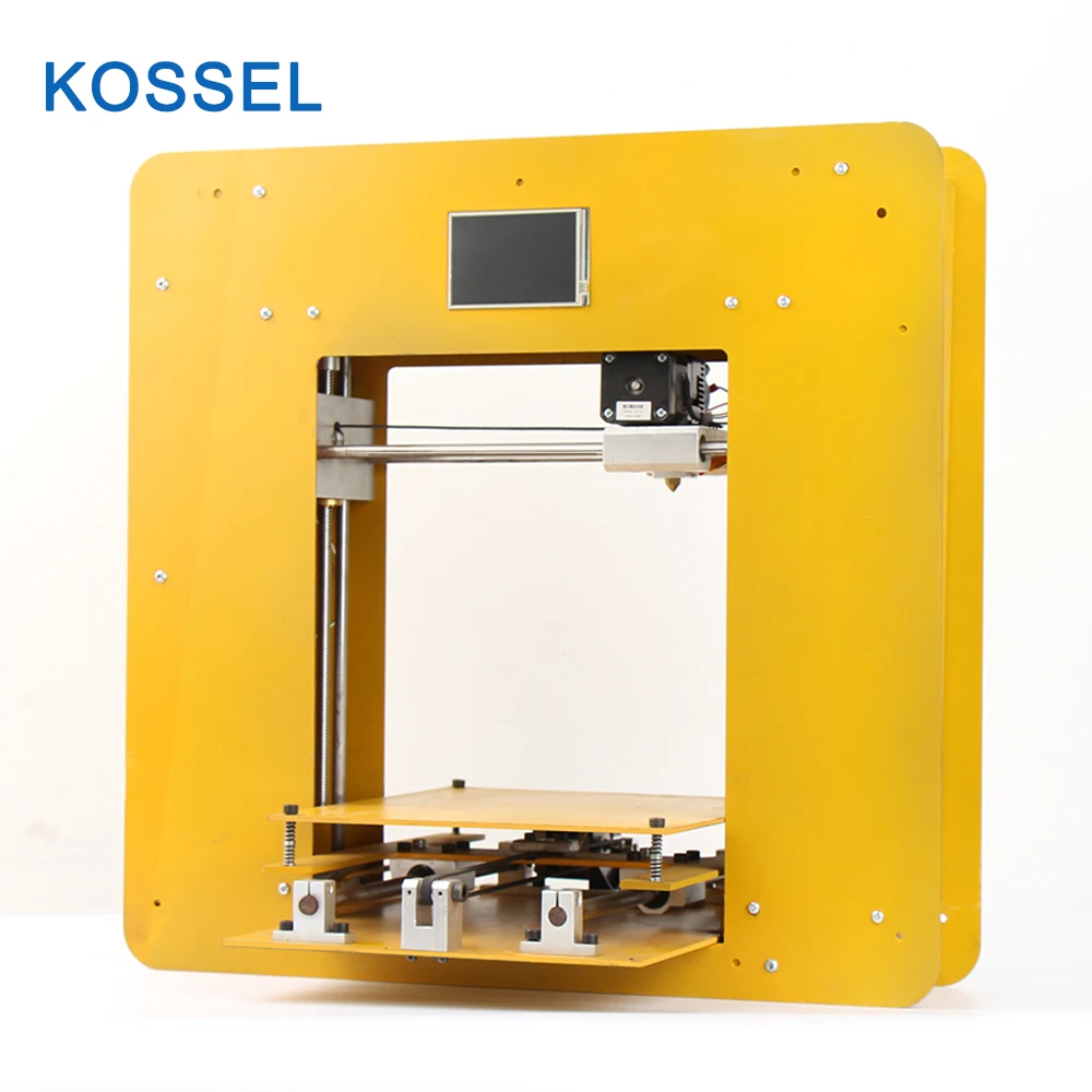 2016 Kossel Newest Folding Type 3D Printer Worry-Free Assembled Vision Auto Leveling Touch Screen High Accuracy Fast and Quiet