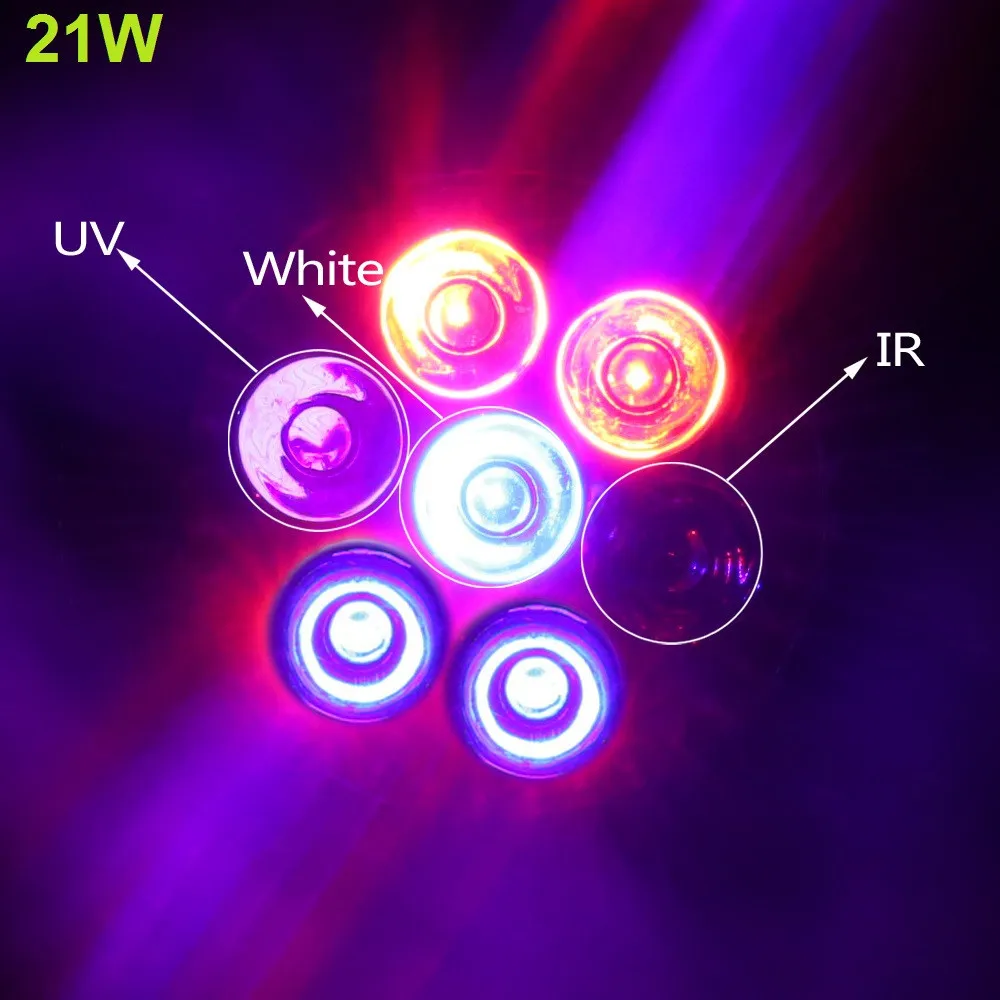 Растет свет 15 Вт/21 Вт/27 Вт/36 Вт/45 Вт/54 Вт полный спектр E27 растений лампы для садовые растения цветения Veges и системы гидропоники