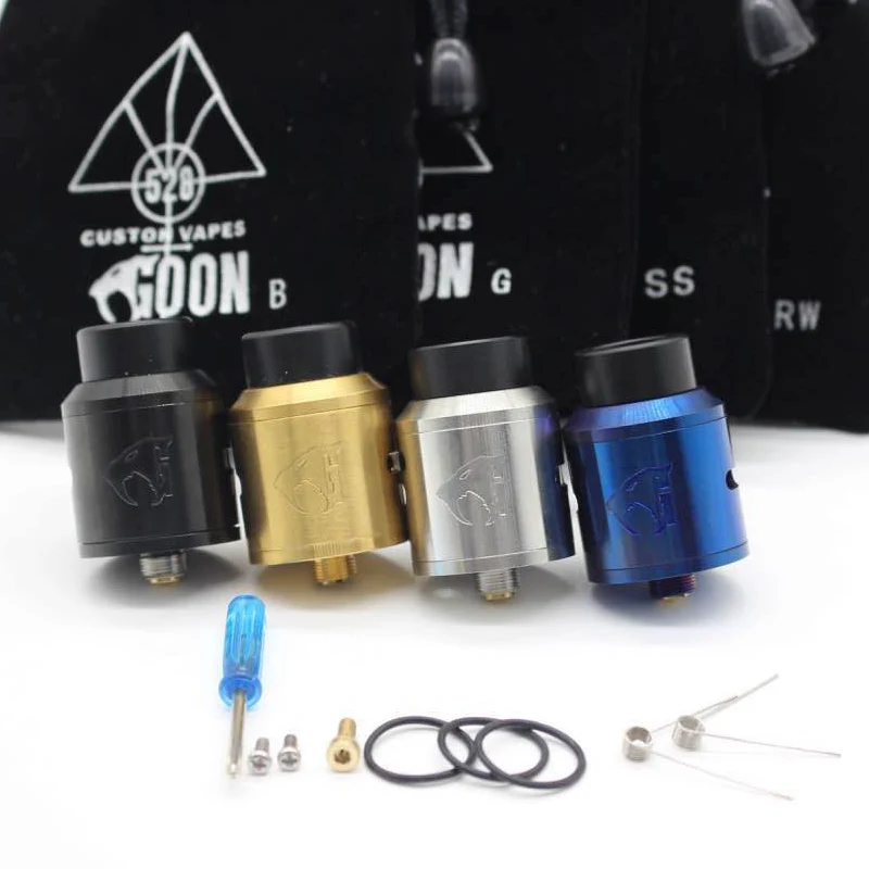 goon v1.5 RDA Atomizer with BF PIN 528 RDA Electronic Cigarette Atomizer Tank Rebuildable Dripping Atomizer Adjustable Airflow goon v1.5 RDA Atomizer with BF PIN 528 RDA Electronic Cigarette Atomizer Tank Rebuildable Dripping Atomizer Adjustable Airflow