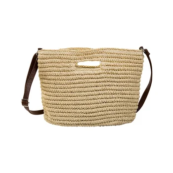 

Women Beach Straw Woven Shoulder Bag Handbag Tote Purse Crossbody Crochet Bag