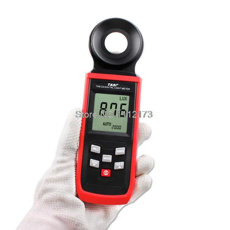 

TASI TA8122 200,000Lux Digital LCD backlight Pocket Light Meter Lux/FC Measure Tester tachometer luxmeter Wholesales