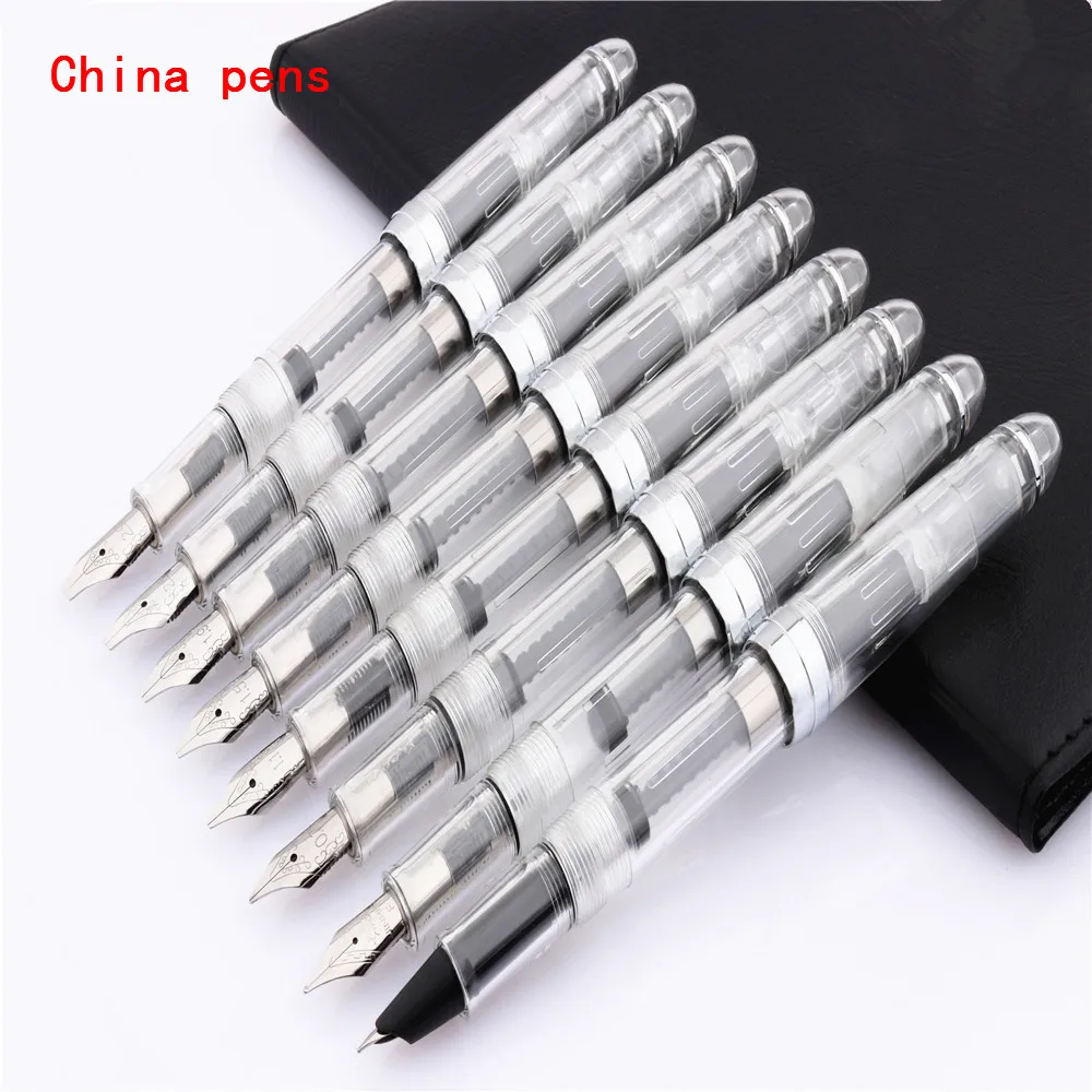 Jinhao 990 прозрачные белые школьные бизнес офисные авторучки для студентов